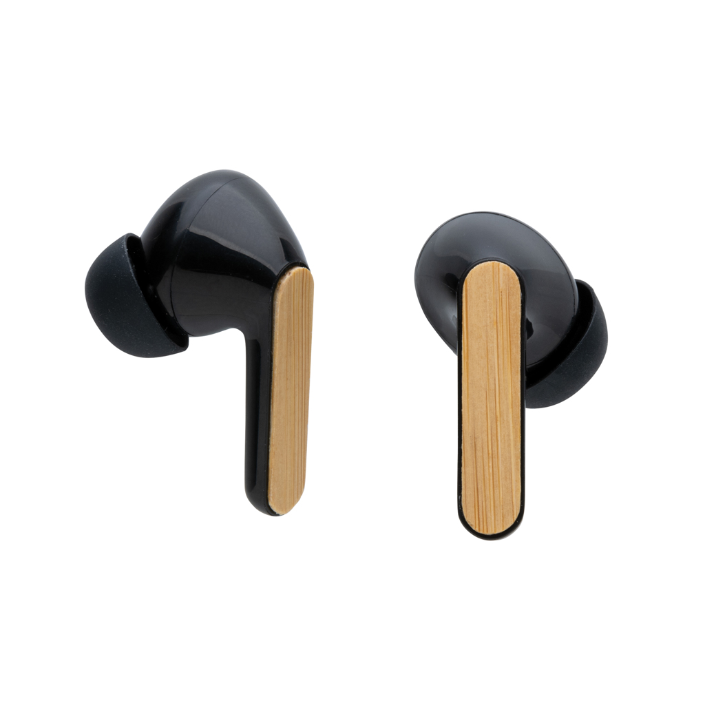 Auriculares TWS de bambú y plástico reciclado RCS - Tecnología - Regalo Promocional Personalizado - imagen 4