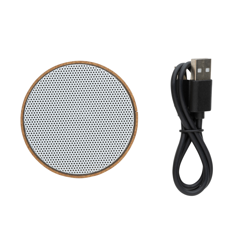 Altavoz inalámbrico personalizado de corcho FSC de 3W con luz integrada - Tecnología - Regalo Promocional Personalizado - imagen 5