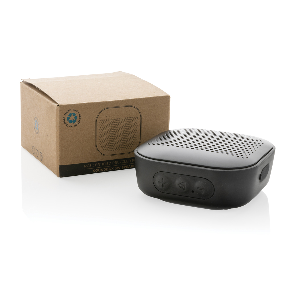 Altavoz personalizado Soundbox de 3W con plástico reciclado RCS resistente agua - Tecnología - Regalo Promocional Personalizado - imagen 10