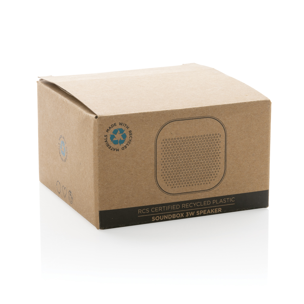 Altavoz personalizado Soundbox de 3W con plástico reciclado RCS resistente agua - Tecnología - Regalo Promocional Personalizado - imagen 11