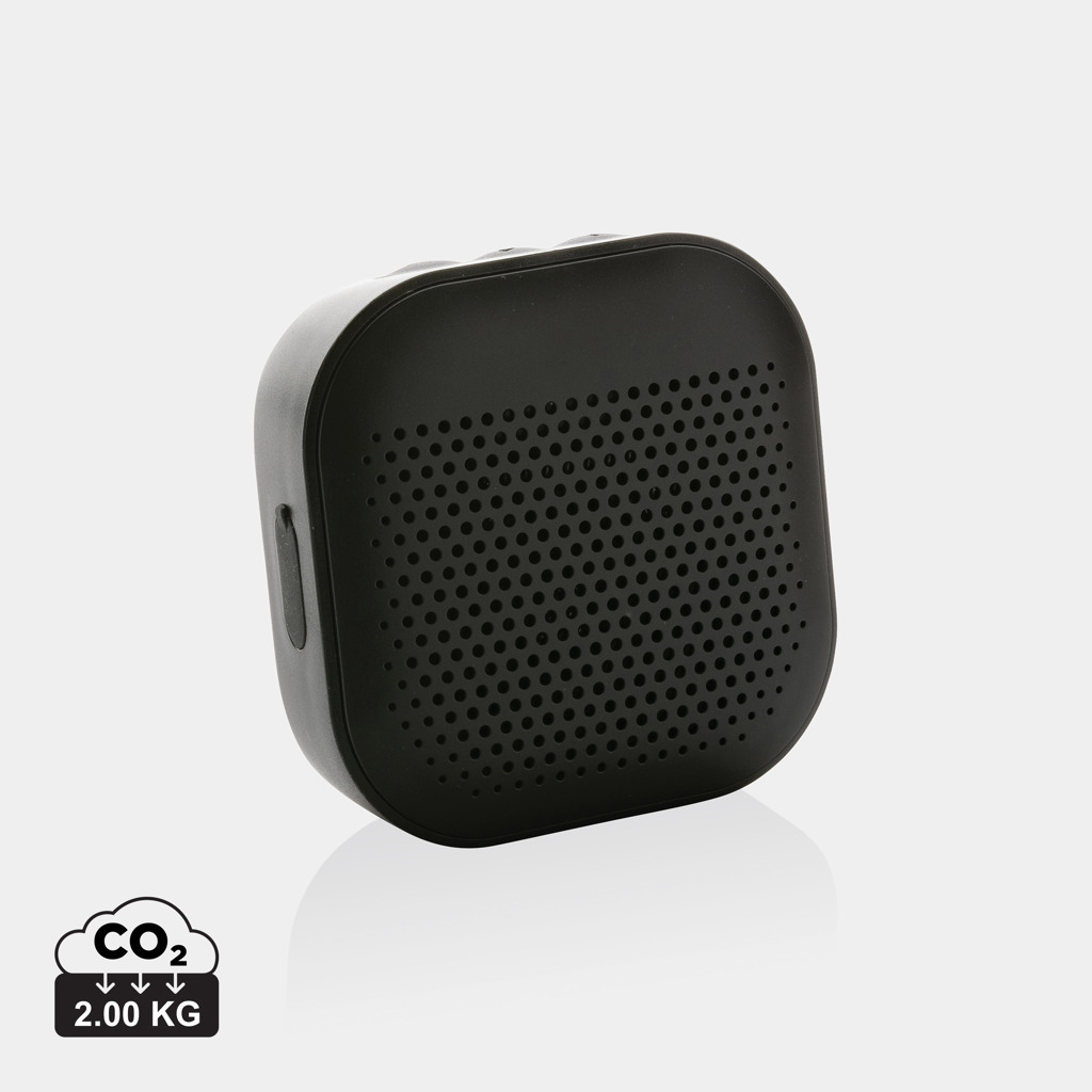 Altavoz personalizado Soundbox de 3W con plástico reciclado RCS resistente agua - Tecnología - Regalo Promocional Personalizado