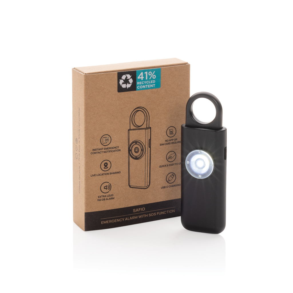 Alarma de emergencia recargable Safio RCS con función SOS - Novedades - Regalo Promocional Personalizado - imagen 4