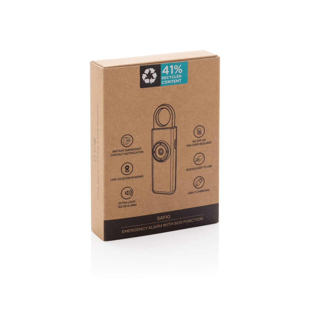 Alarma de emergencia recargable Safio RCS con función SOS - Novedades - Regalo Promocional Personalizado - imagen 14