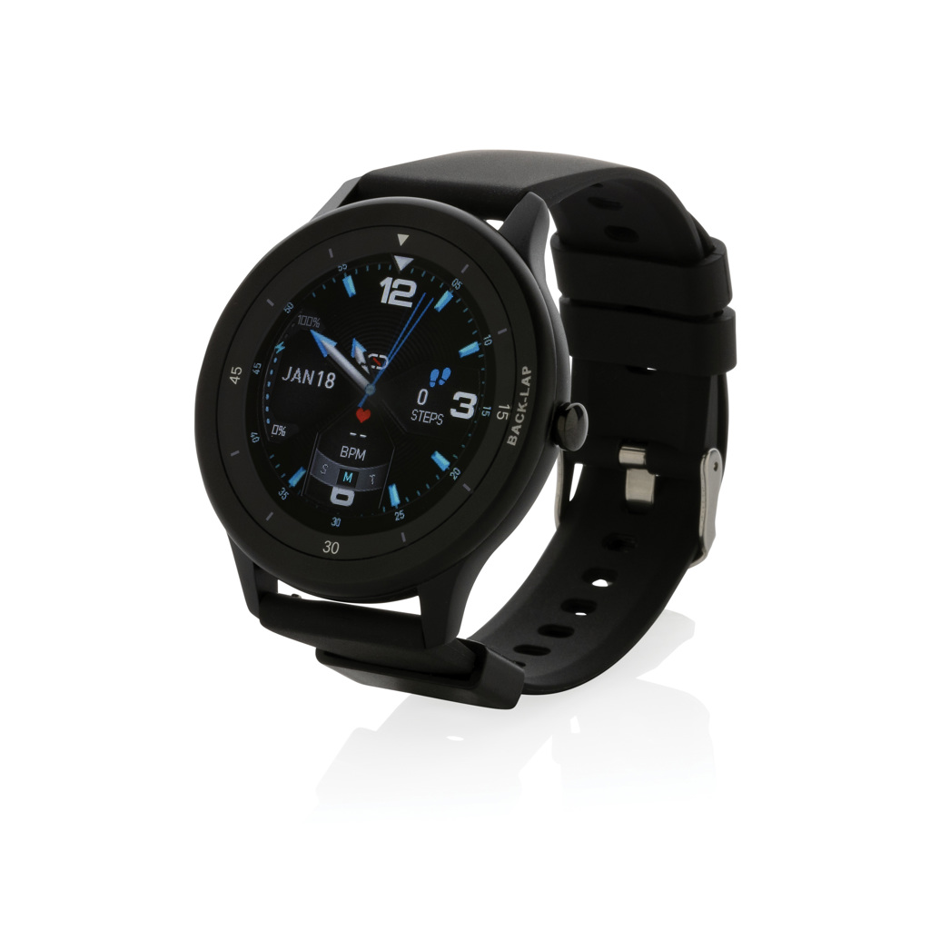 Reloj personalizado Swiss Peak RCS TPU reciclado con pantalla táctil completa - Tecnología - Regalo Promocional Personalizado - vista alternativa