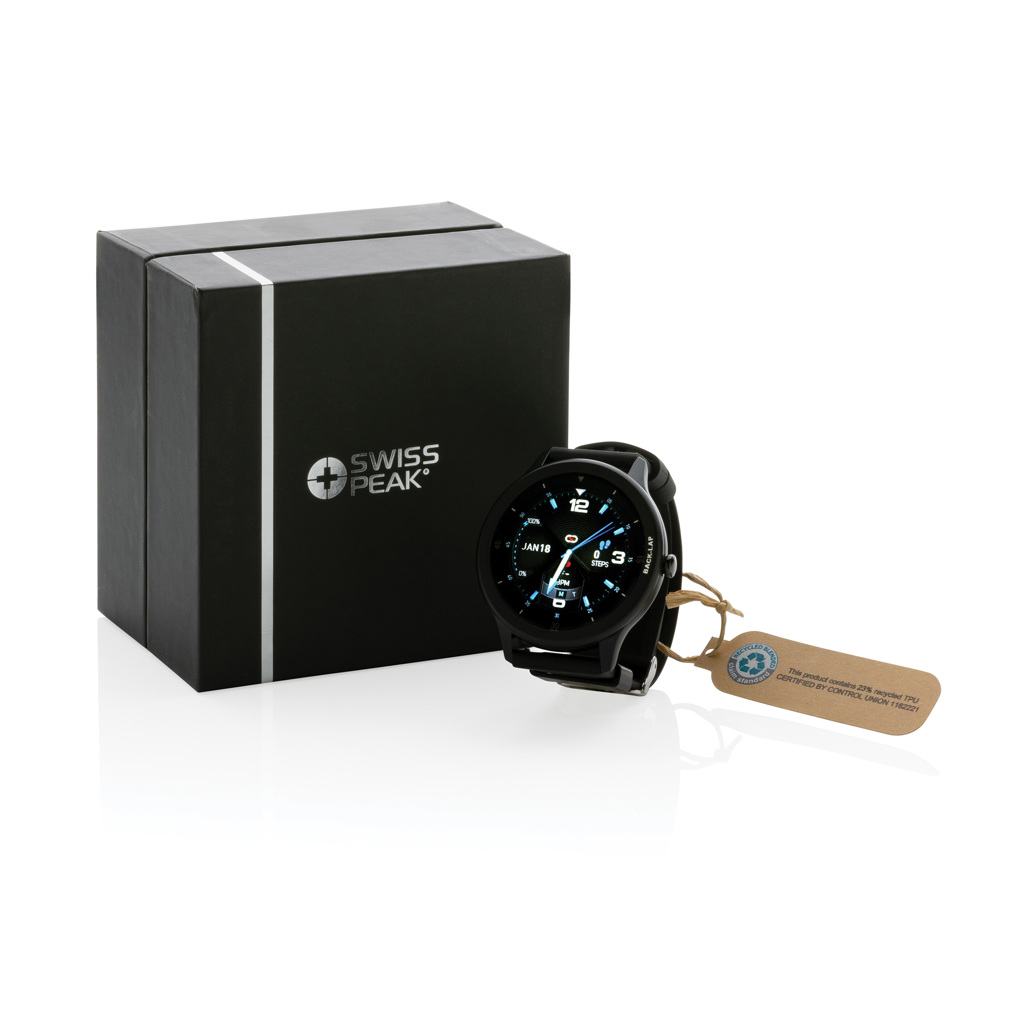 Reloj personalizado Swiss Peak RCS TPU reciclado con pantalla táctil completa - Tecnología - Regalo Promocional Personalizado - imagen 13