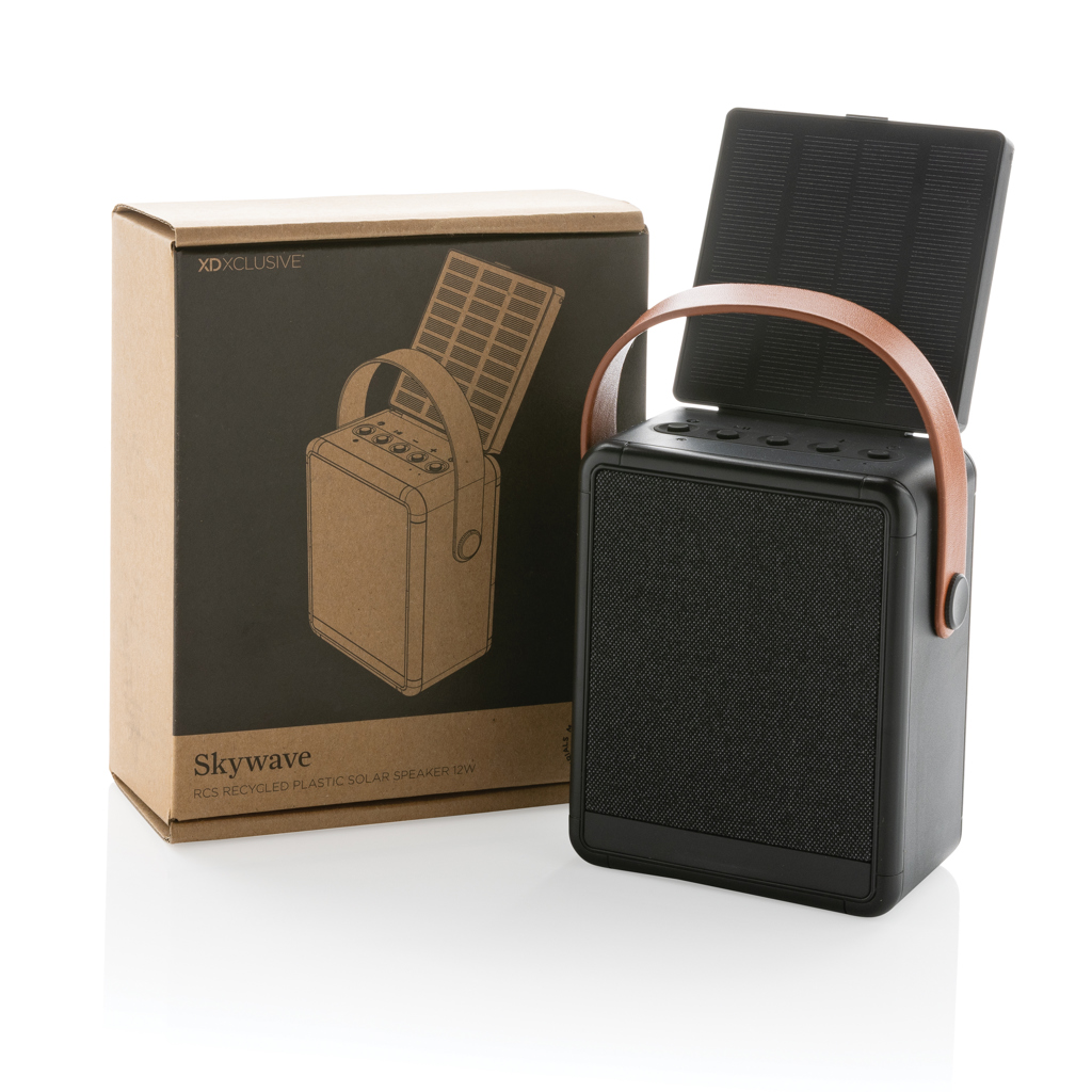 Altavoz solar personalizado Skywave de 12W con plástico reciclado RCS - Tecnología - Regalo Promocional Personalizado - imagen 20