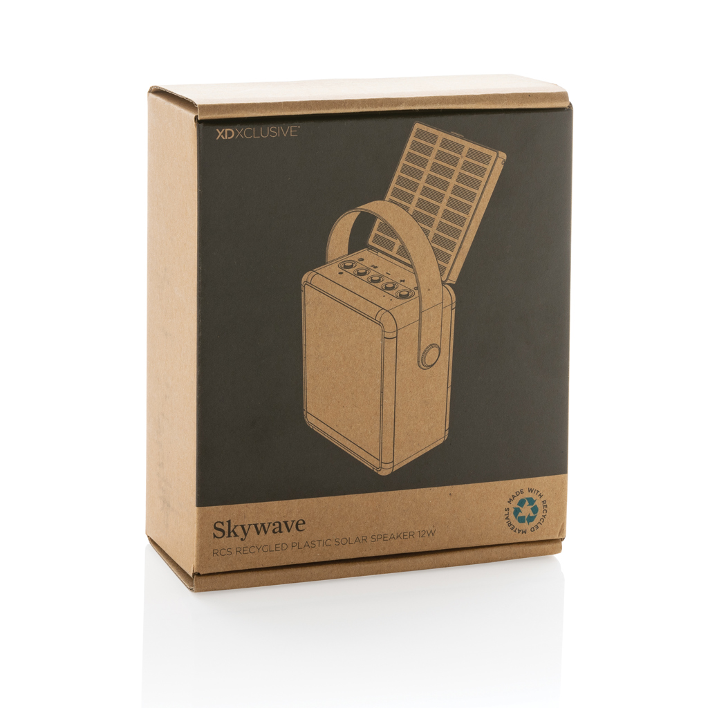 Altavoz solar personalizado Skywave de 12W con plástico reciclado RCS - Tecnología - Regalo Promocional Personalizado - imagen 21