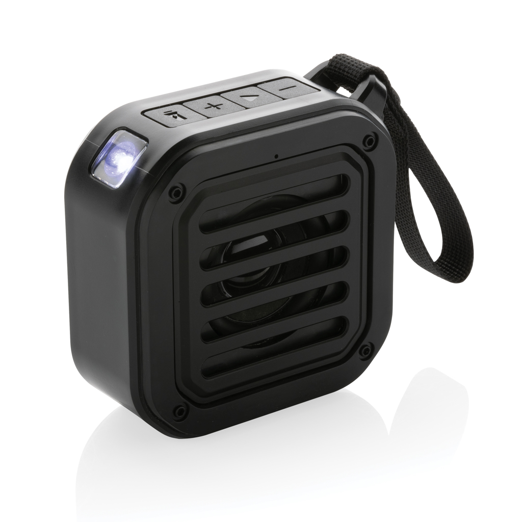 Altavoz solar inalámbrico personalizado Sunwave de 3W con plástico reciclado RCS - Tecnología - Regalo Promocional Personalizado - vista alternativa