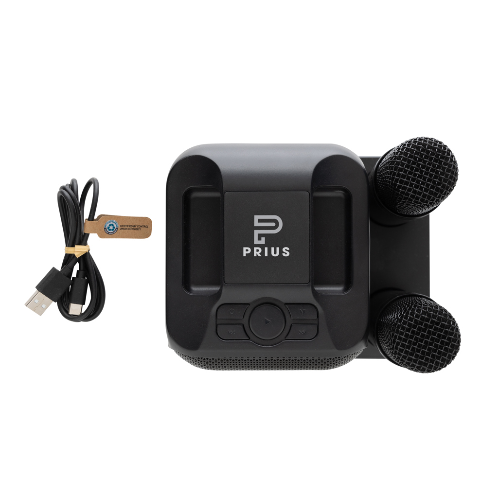 Set personalizado karaoke Singvibe RCS de plástico reciclado con doble micrófono - Tecnología - Regalo Promocional Personalizado - imagen 9
