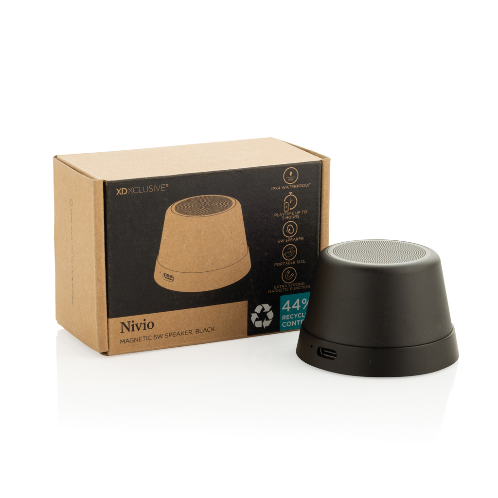Altavoz magnético 5W de aluminio reciclado Nivio RCS - Tecnología - Regalo Promocional Personalizado - imagen 3