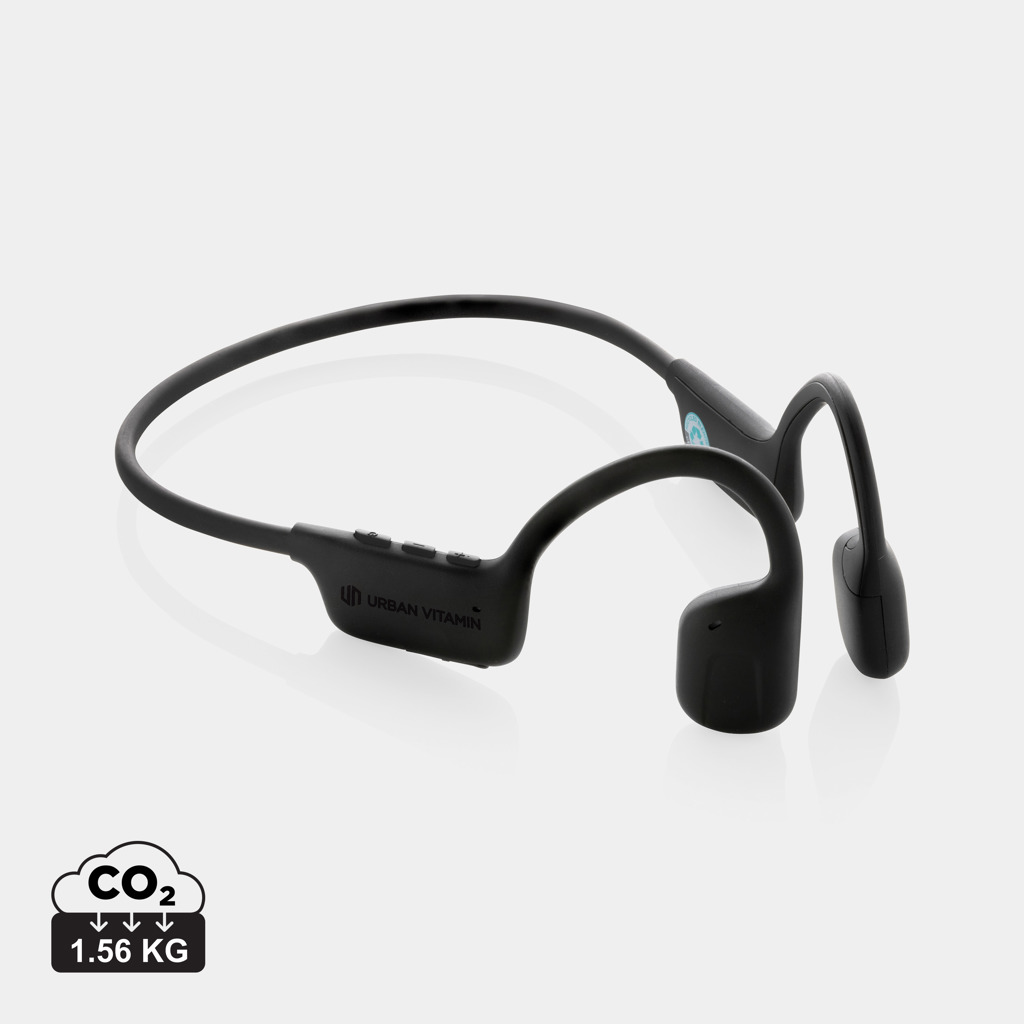 Auriculares personalizados conducción de aire Glendale Urban Vitamin de plástico RCS - Tecnología - Regalo Promocional Personalizado