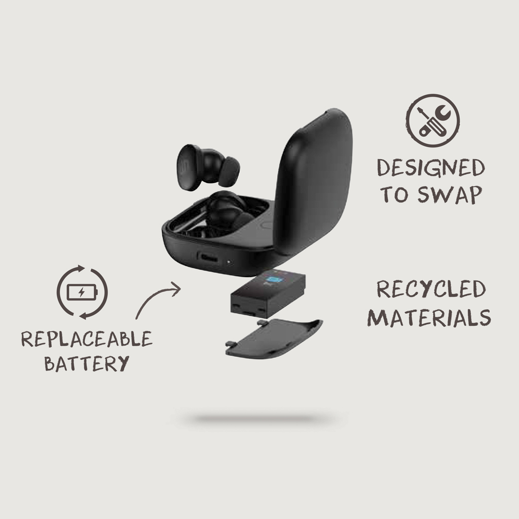 Auriculares inalámbricos personalizados Lakewood reciclados RCS reparables - Tecnología - Regalo Promocional Personalizado - imagen 10