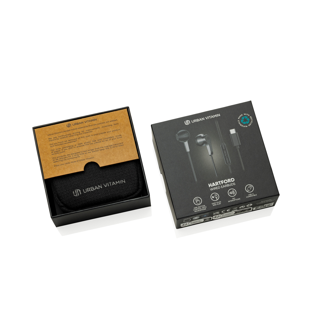 Auriculares con cable Urban Vitamin Hartford RCS - Tecnología - Regalo Promocional Personalizado - imagen 4