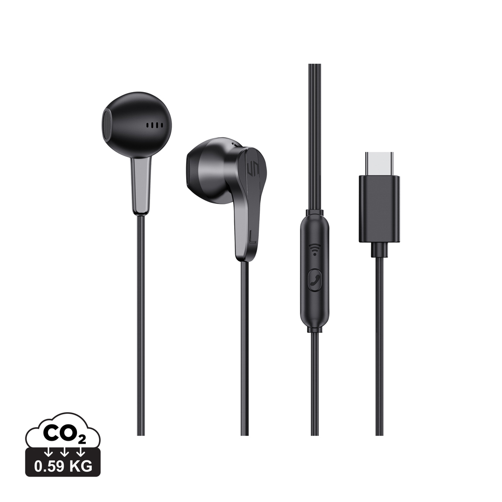 Auriculares con cable Urban Vitamin Hartford RCS - Tecnología - Regalo Promocional Personalizado