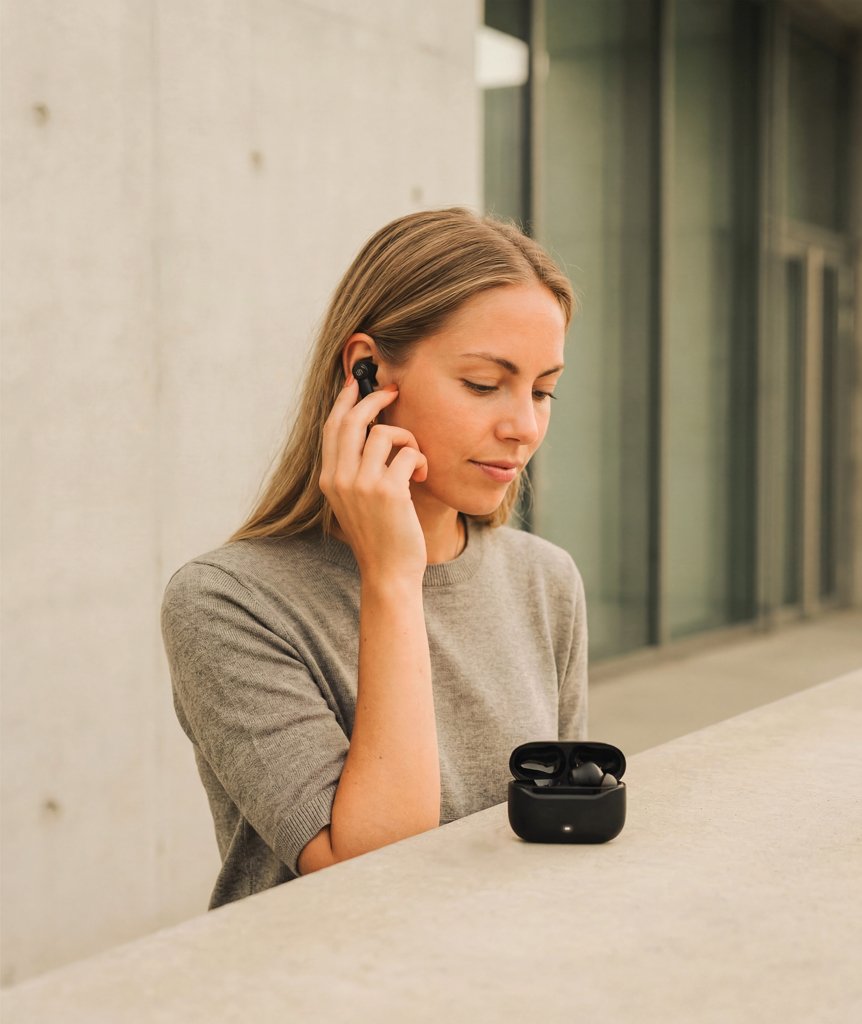 Auriculares híbridos ANC y ENC Urban Vitamin Ventura RCS - Tecnología - Regalo Promocional Personalizado - imagen 12