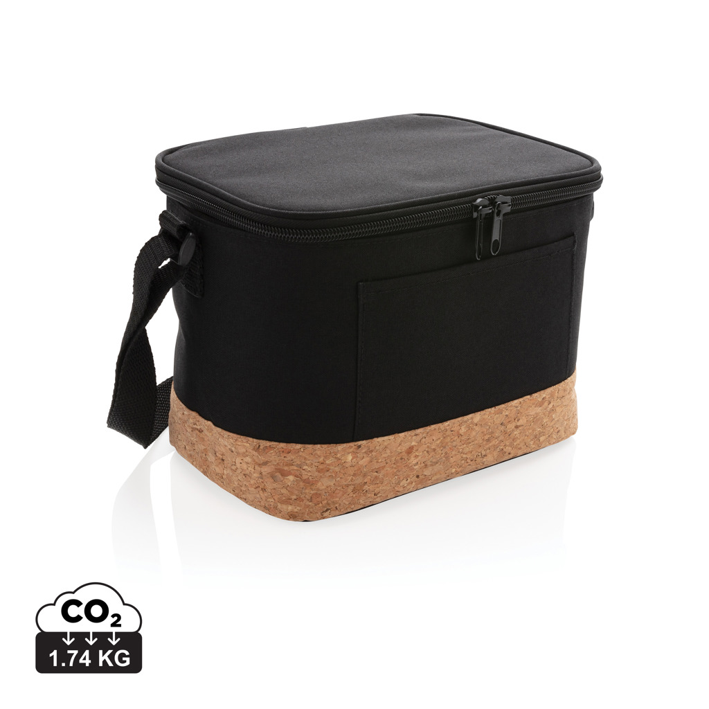 Bolsa nevera bicolor personalizada con detalle corcho - Verano - Regalo Promocional Personalizado