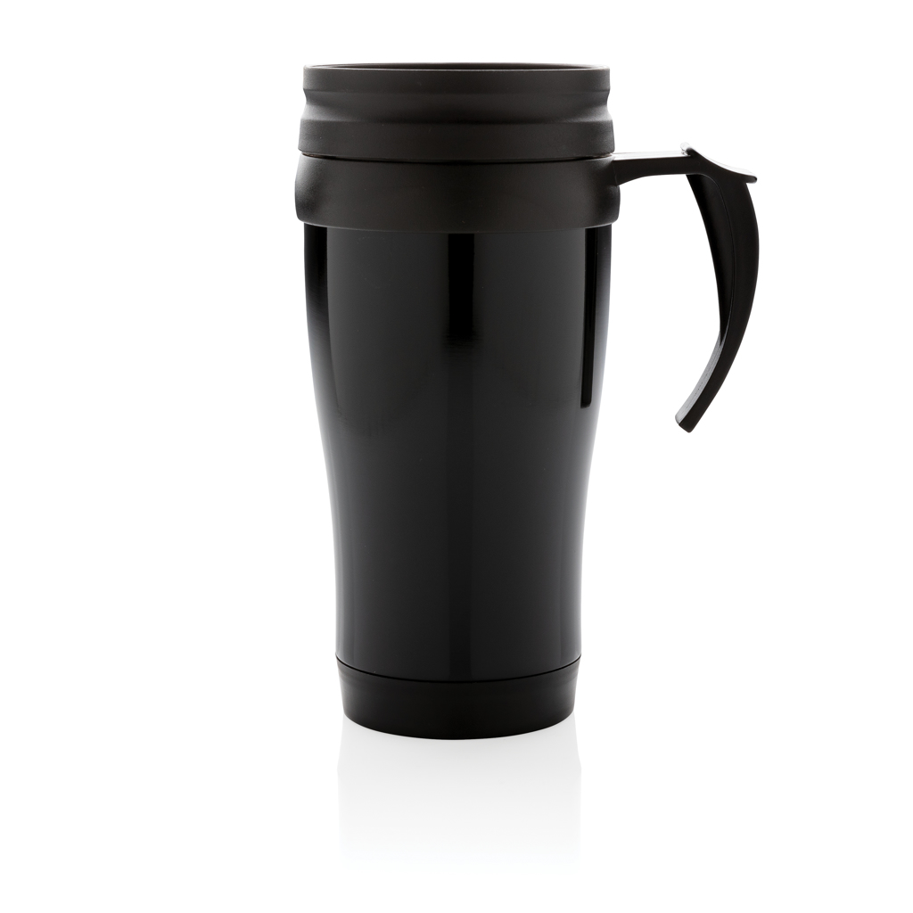 Taza de acero inoxidable personalizada con asa ABS negro - Tazas y vasos personalizados - Regalo Promocional Personalizado - imagen 5