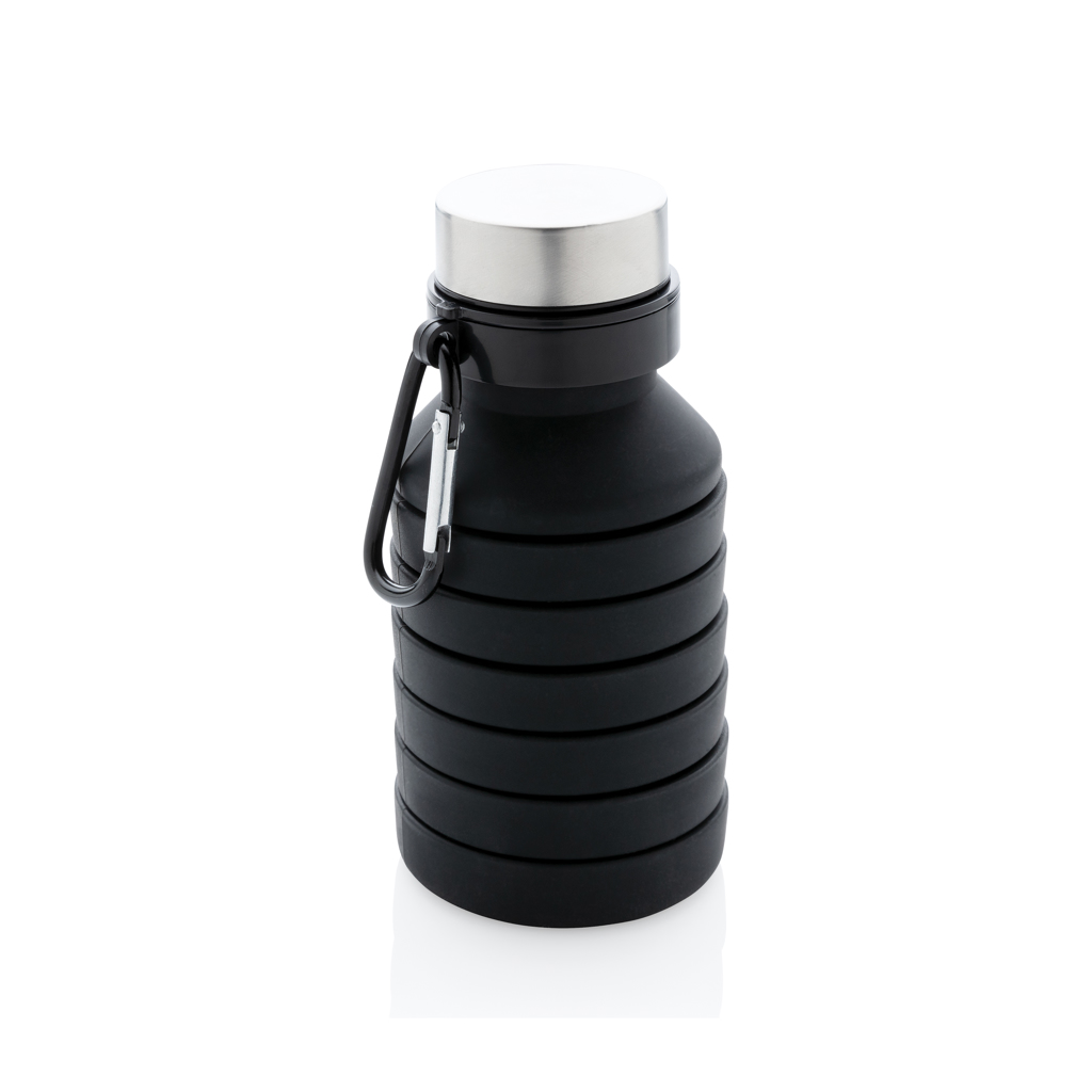 Botella de silicona plegable personalizada antigoteo con mosquetón - Tazas y botellas - Regalo Promocional Personalizado - vista alternativa