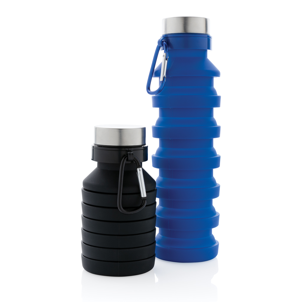 Botella de silicona plegable personalizada antigoteo con mosquetón - Tazas y botellas - Regalo Promocional Personalizado - imagen 6