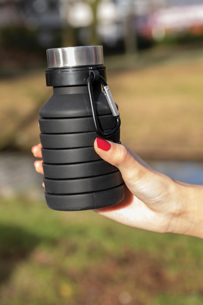 Botella de silicona plegable personalizada antigoteo con mosquetón - Tazas y botellas - Regalo Promocional Personalizado - imagen 7
