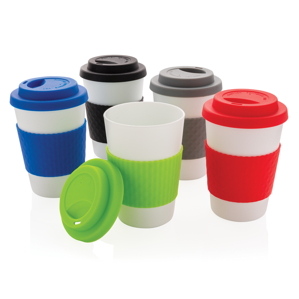 Taza de café personalizada reutilizable 270ml con funda silicona - Tazas y vasos personalizados - Regalo Promocional Personalizado - imagen 6