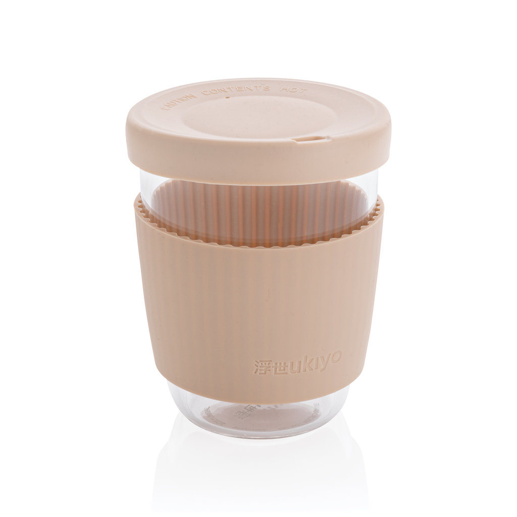 Vaso personalizado de borosilicato Ukiyo con funda silicona - Tazas y vasos personalizados - Regalo Promocional Personalizado - vista alternativa