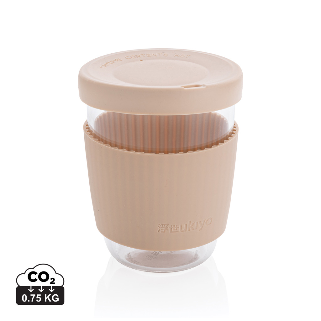 Vaso personalizado de borosilicato Ukiyo con funda silicona - Tazas y vasos personalizados - Regalo Promocional Personalizado