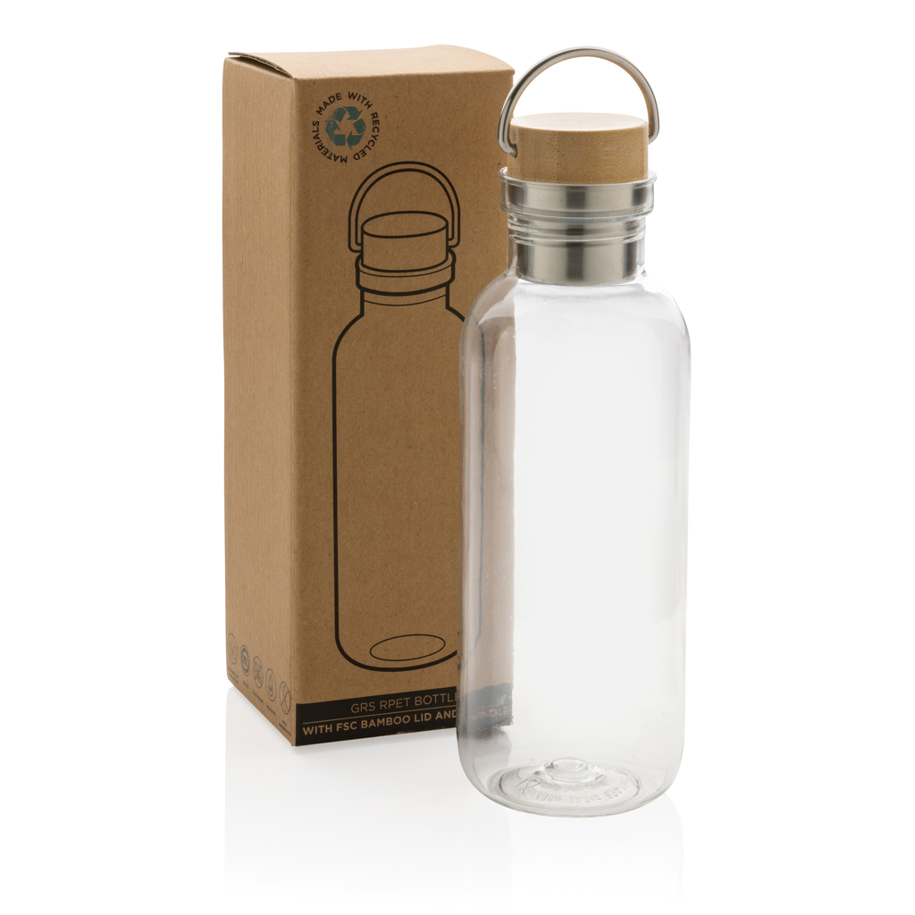 Botella personalizada RCS RPET con tapa y asa bambú 680ml - Tazas y botellas - Regalo Promocional Personalizado - imagen 10