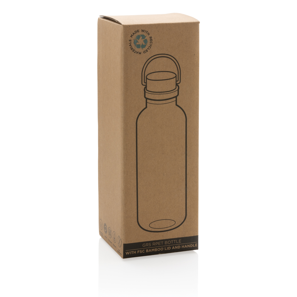 Botella personalizada RCS RPET con tapa y asa bambú 680ml - Tazas y botellas - Regalo Promocional Personalizado - imagen 11