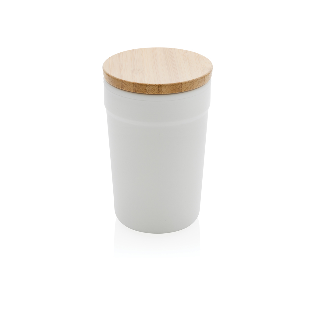 Taza personalizada GRS RPP con tapa de bambú 300ml - Tazas y vasos personalizados - Regalo Promocional Personalizado - vista alternativa