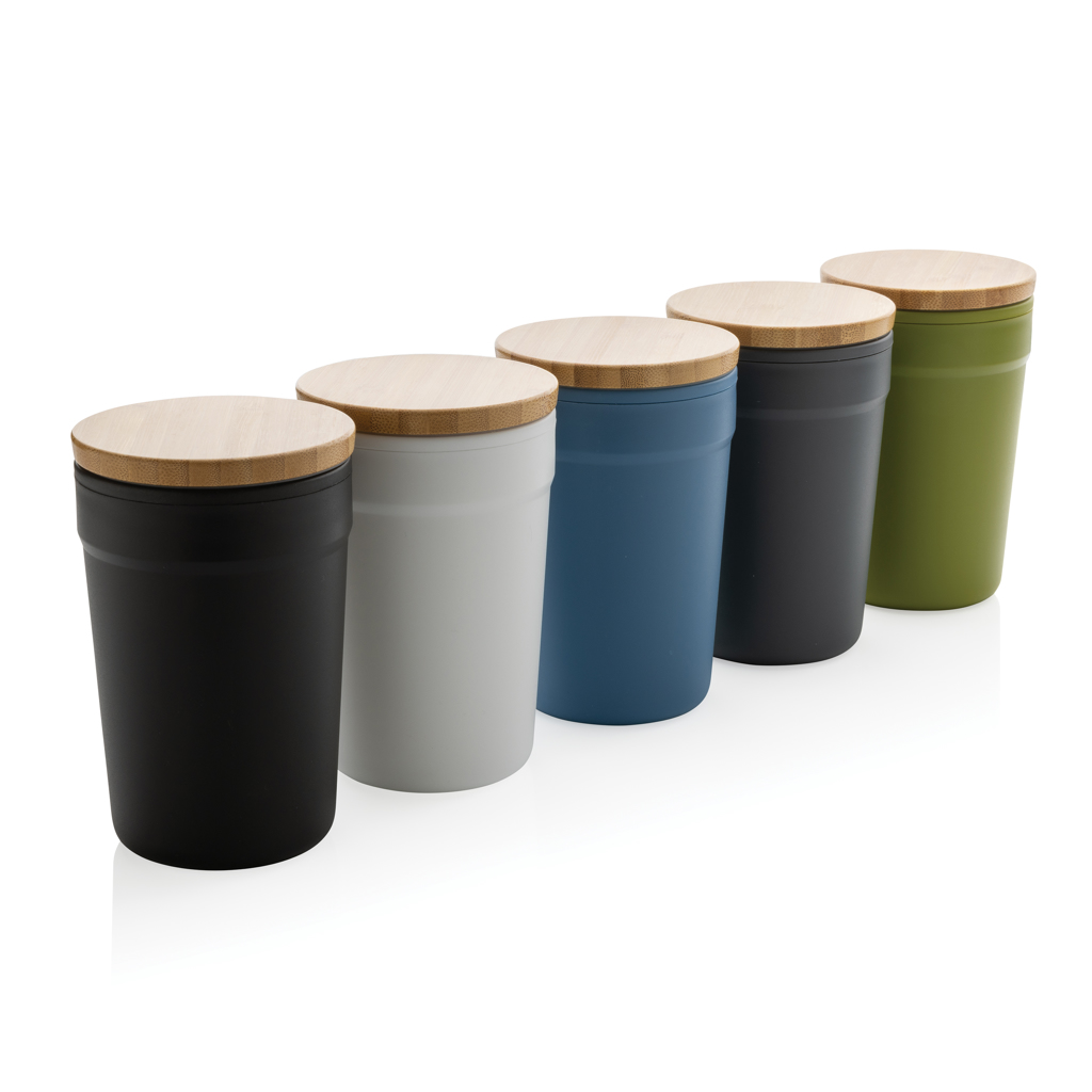 Taza personalizada GRS RPP con tapa de bambú 300ml - Tazas y vasos personalizados - Regalo Promocional Personalizado - imagen 9