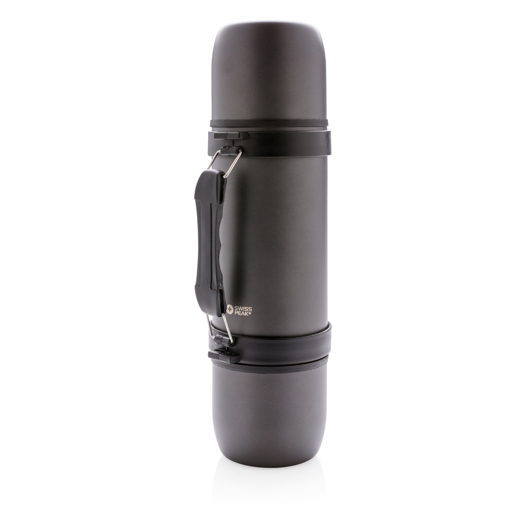 Termo personalizado al vacío con 2 tazas incluidas 700ml - Termos personalizados - Regalo Promocional Personalizado - imagen 3