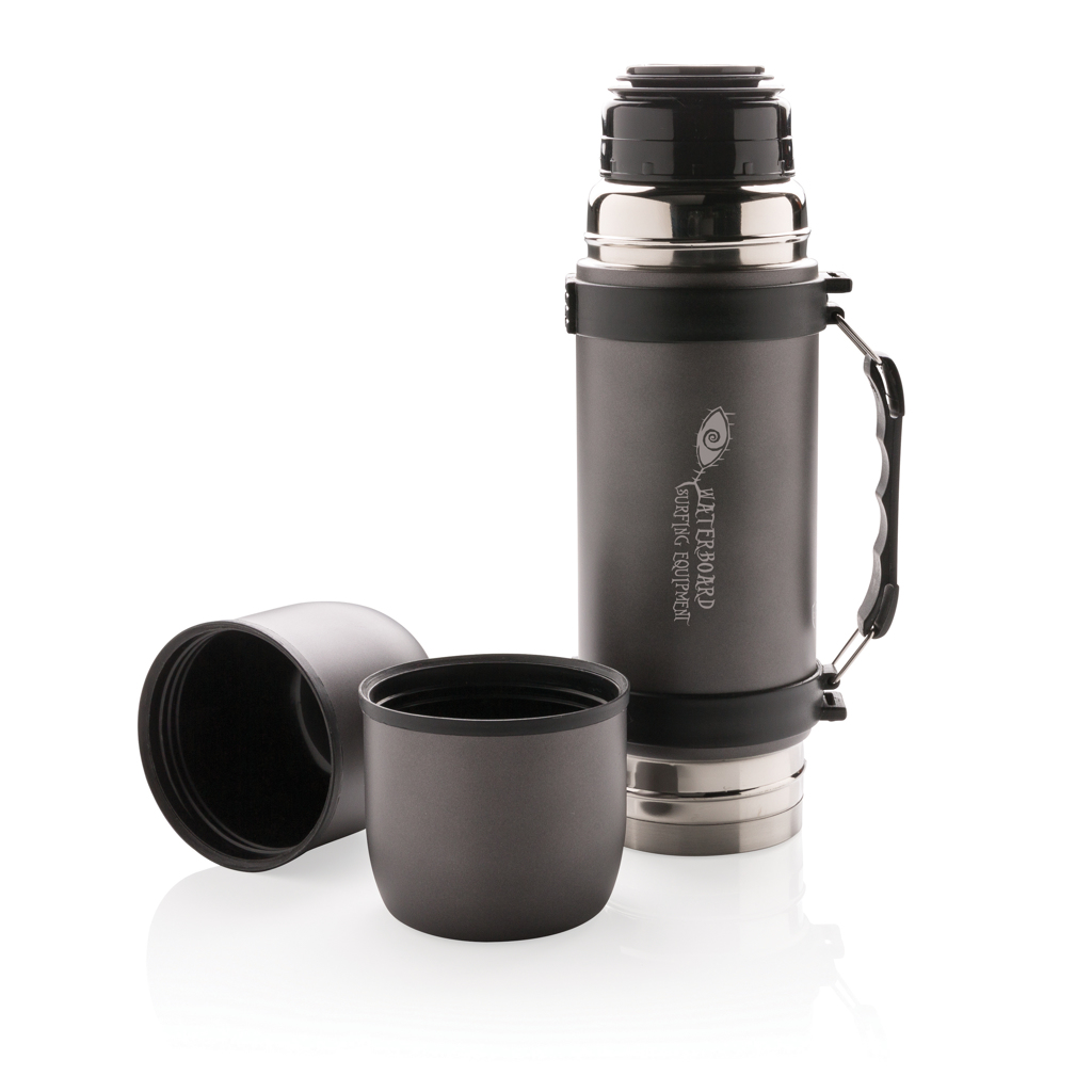 Termo personalizado al vacío con 2 tazas incluidas 700ml - Termos personalizados - Regalo Promocional Personalizado - imagen 7