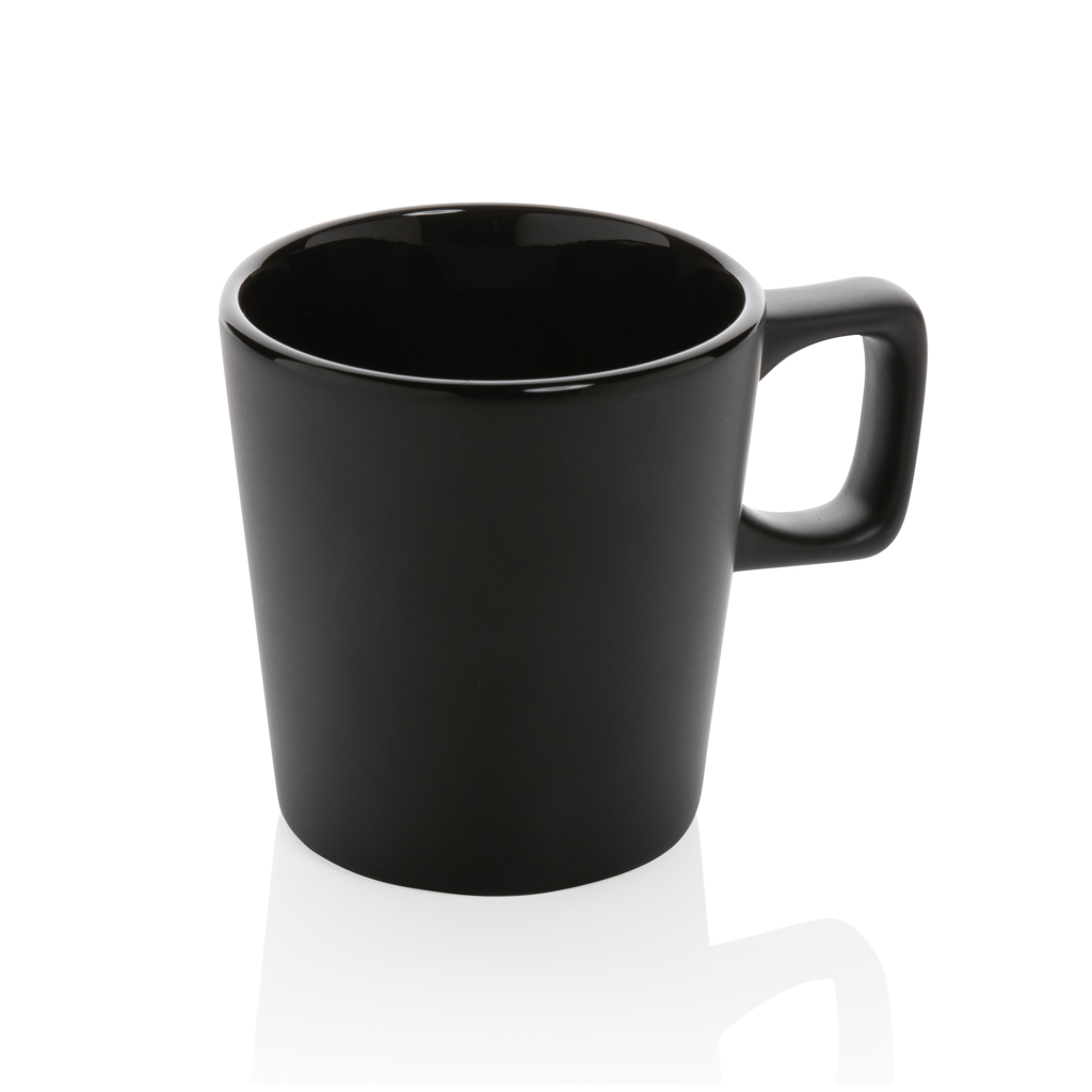 Taza personalizada moderna de café de cerámica mate brillante 300ml - Tazas y vasos personalizados - Regalo Promocional Personalizado - vista alternativa