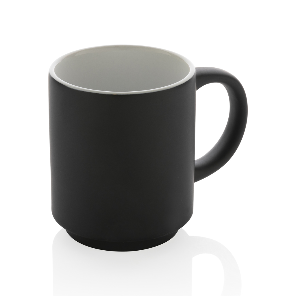 Taza apilable personalizada de cerámica ahorro espacio 180ml - Tazas y vasos personalizados - Regalo Promocional Personalizado - vista alternativa