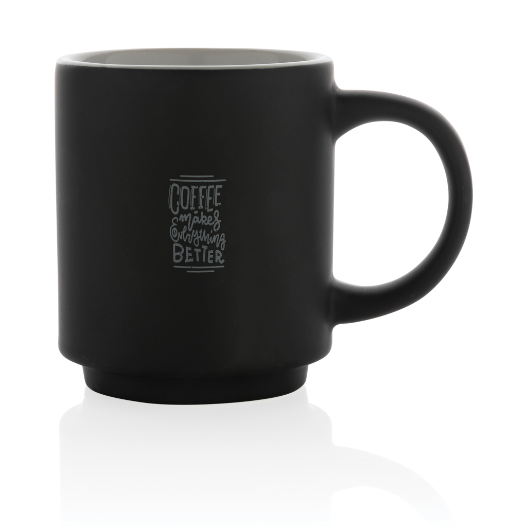 Taza apilable personalizada de cerámica ahorro espacio 180ml - Tazas y vasos personalizados - Regalo Promocional Personalizado - imagen 4