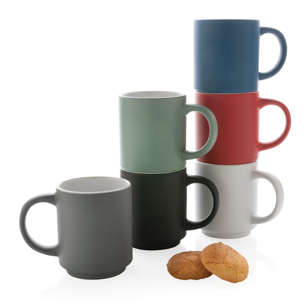 Taza apilable personalizada de cerámica ahorro espacio 180ml - Tazas y vasos personalizados - Regalo Promocional Personalizado - imagen 5