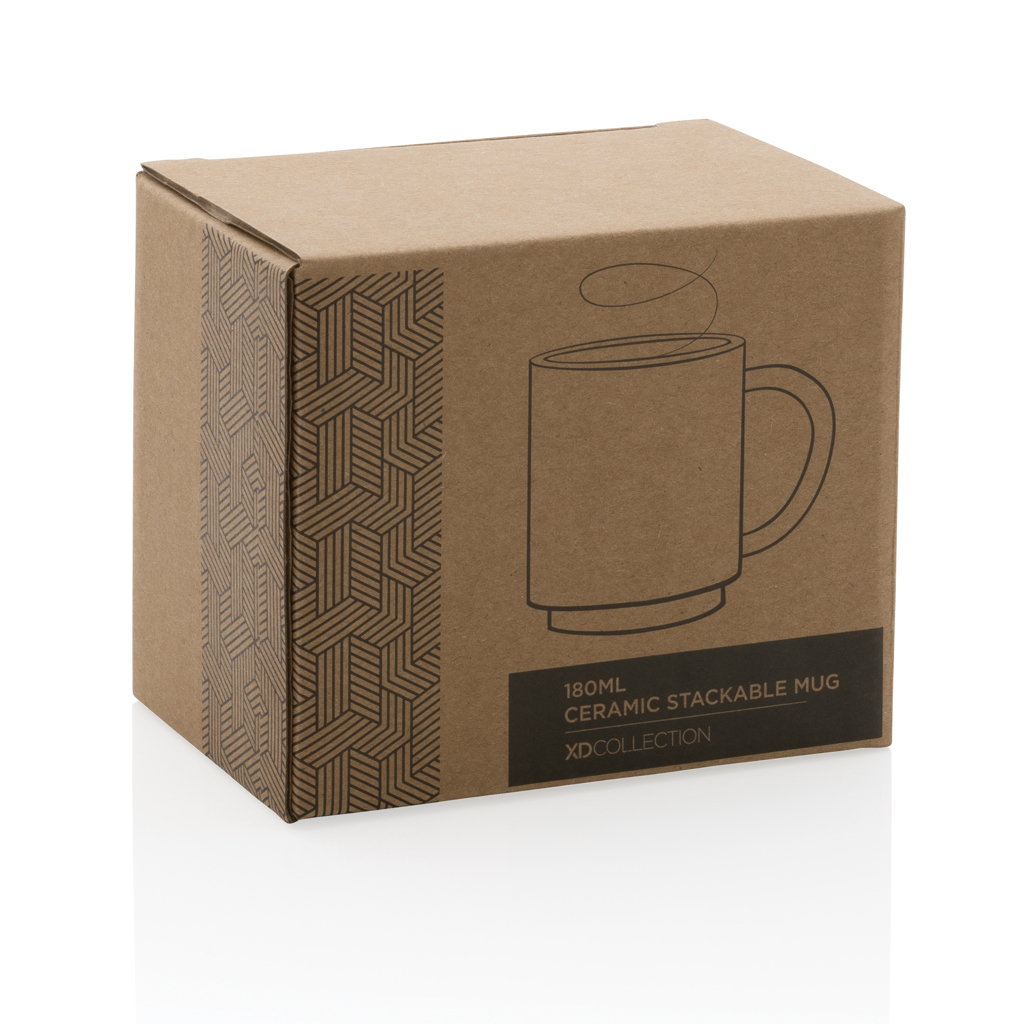 Taza apilable personalizada de cerámica ahorro espacio 180ml - Tazas y vasos personalizados - Regalo Promocional Personalizado - imagen 7