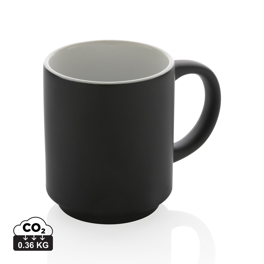 Taza apilable personalizada de cerámica ahorro espacio 180ml - Tazas y vasos personalizados - Regalo Promocional Personalizado