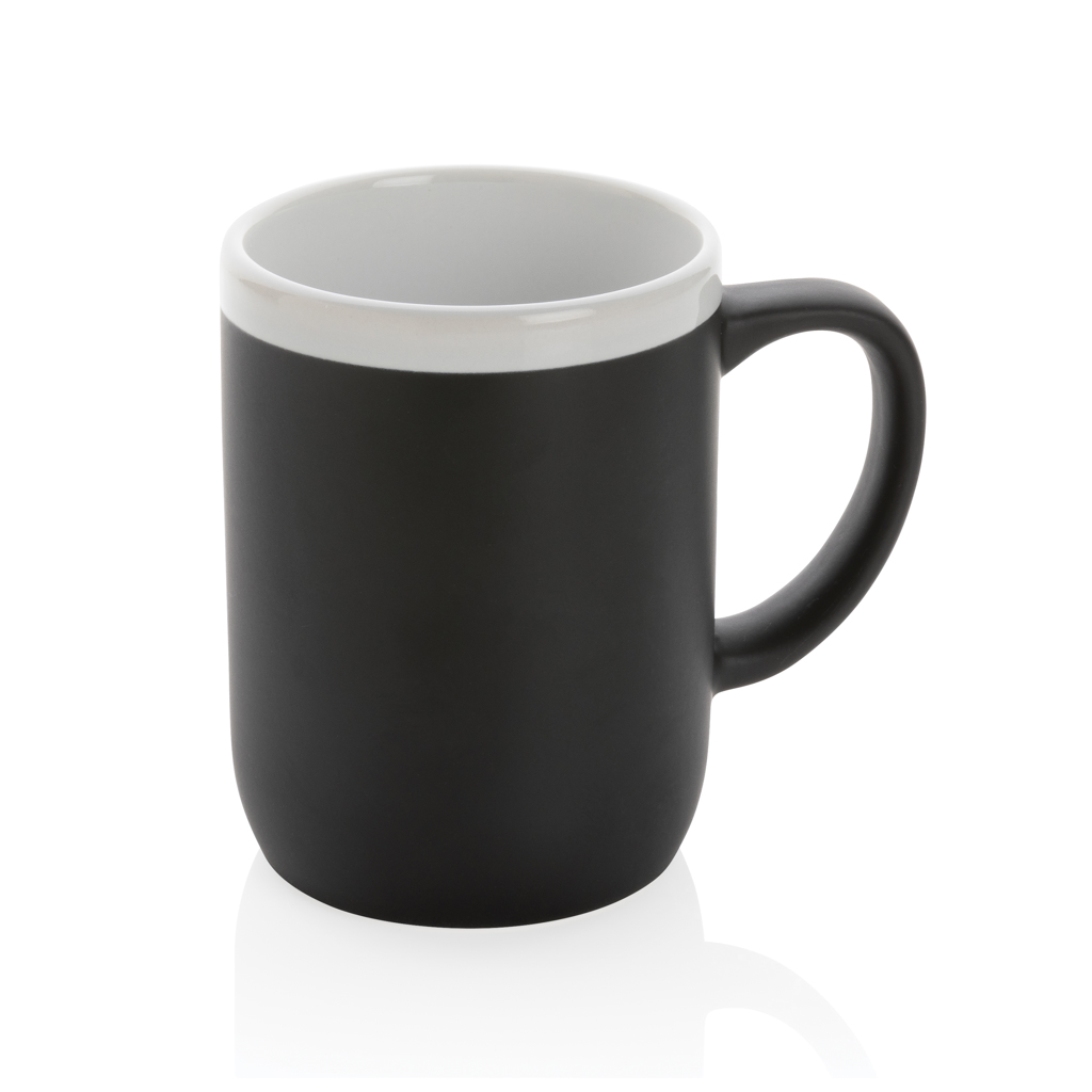 Taza personalizada de cerámica con borde blanco limpio 300ml - Tazas y vasos personalizados - Regalo Promocional Personalizado - vista alternativa