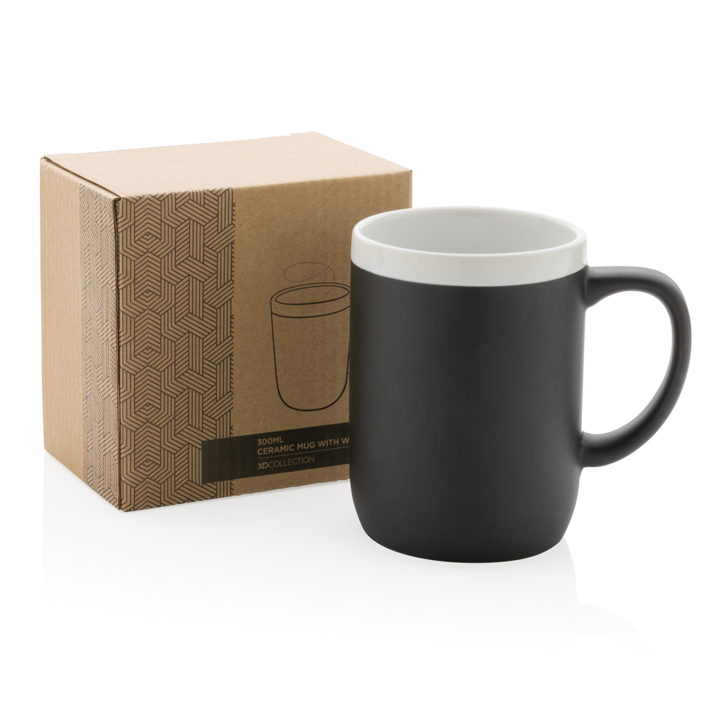 Taza personalizada de cerámica con borde blanco limpio 300ml - Tazas y vasos personalizados - Regalo Promocional Personalizado - imagen 7