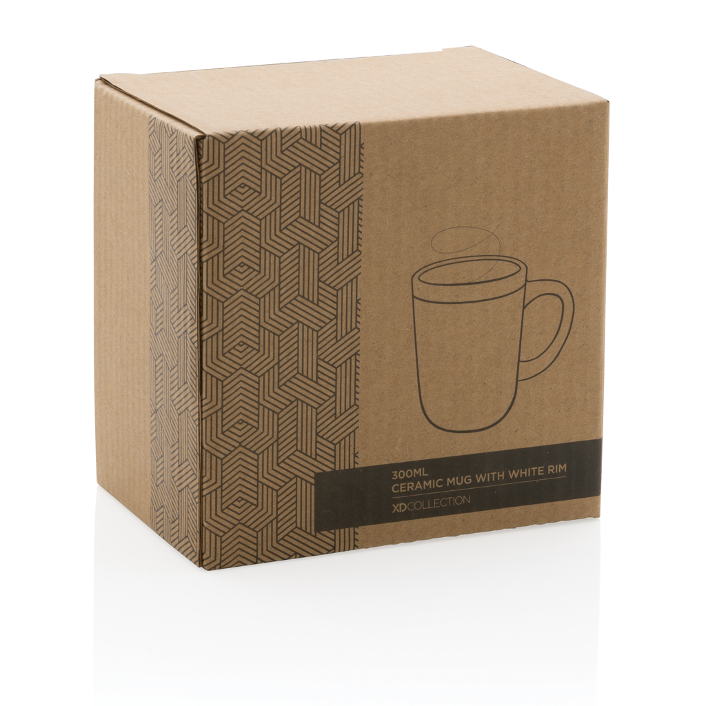 Taza personalizada de cerámica con borde blanco limpio 300ml - Tazas y vasos personalizados - Regalo Promocional Personalizado - imagen 8