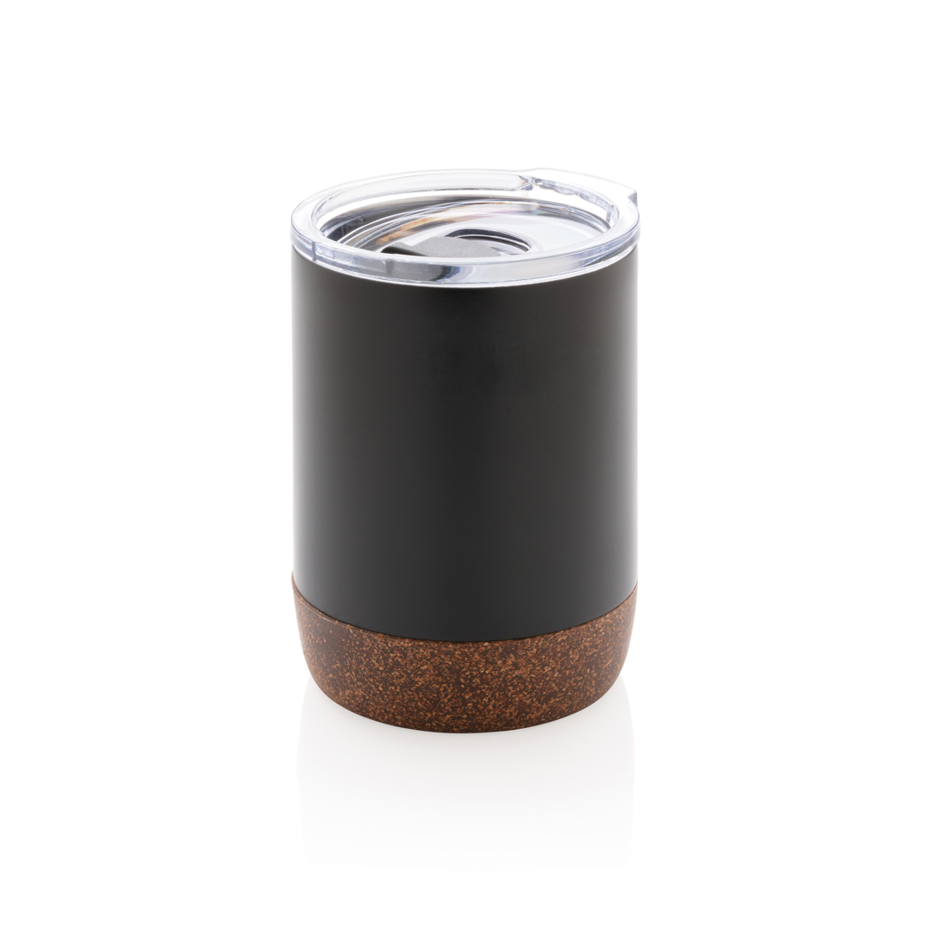 Taza de café al vacío personalizada pequeña de corcho RCS Re-steel 180ml - Tazas y vasos personalizados - Regalo Promocional Personalizado - vista alternativa
