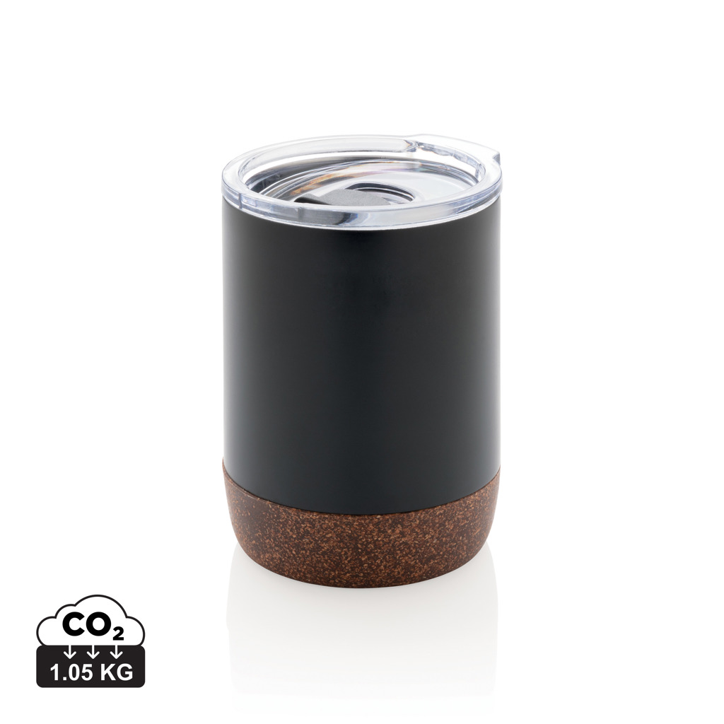 Taza de café al vacío personalizada pequeña de corcho RCS Re-steel 180ml - Tazas y vasos personalizados - Regalo Promocional Personalizado