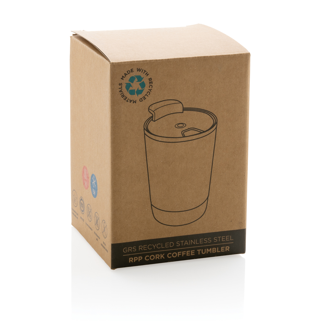 Taza de café personalizada de corcho y acero GRS RPP 300ml - Tazas y vasos personalizados - Regalo Promocional Personalizado - imagen 4