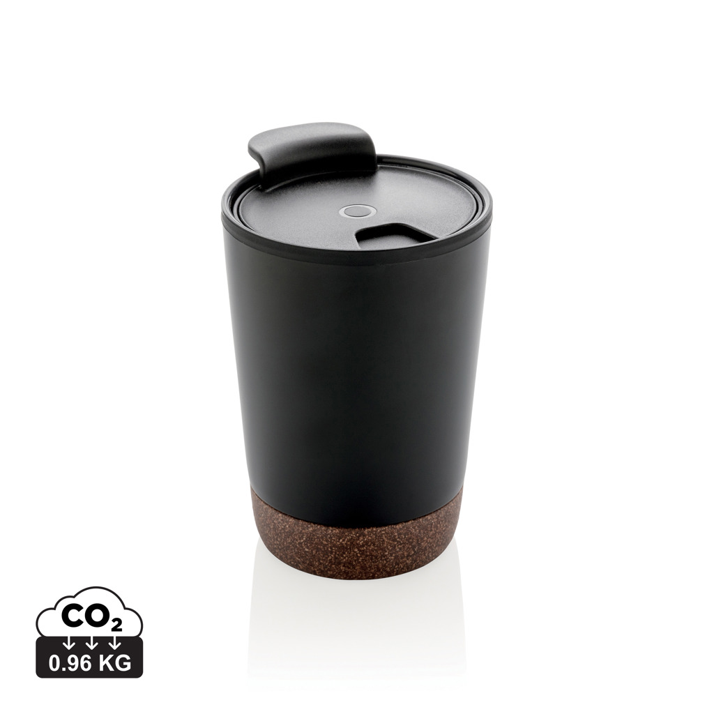 Taza de café personalizada de corcho y acero GRS RPP 300ml - Tazas y vasos personalizados - Regalo Promocional Personalizado