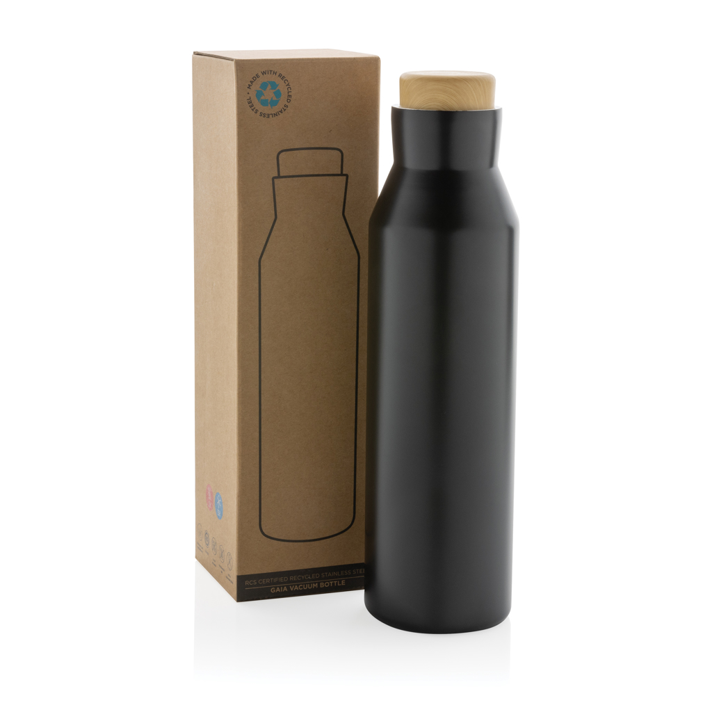 Botella personalizada al vacío de acero reciclado certificado RCS Gaia 600ml - Tazas y botellas - Regalo Promocional Personalizado - imagen 5