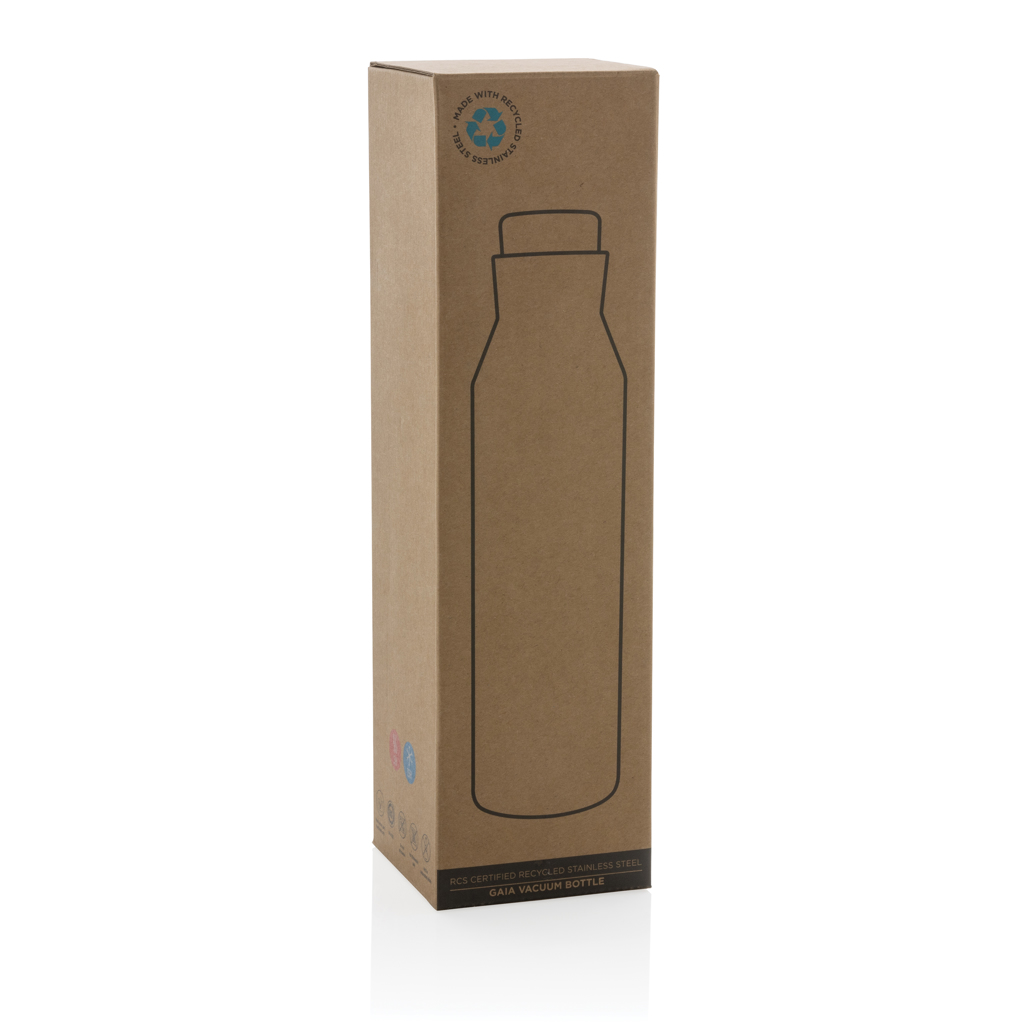 Botella personalizada al vacío de acero reciclado certificado RCS Gaia 600ml - Tazas y botellas - Regalo Promocional Personalizado - imagen 6