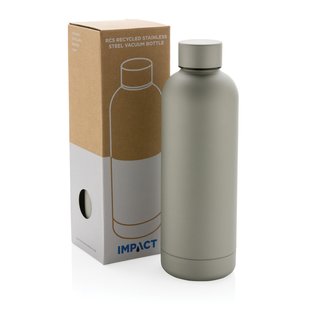 Botella personalizada al vacío Impact de acero reciclado RCS 500ml - Tazas y botellas - Regalo Promocional Personalizado - imagen 11