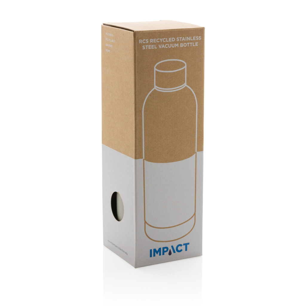 Botella personalizada al vacío Impact de acero reciclado RCS 500ml - Tazas y botellas - Regalo Promocional Personalizado - imagen 12